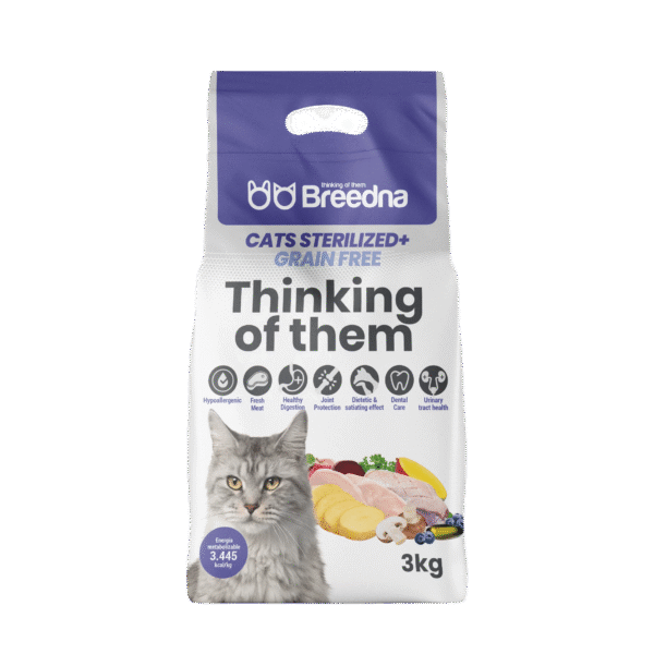 CATS STERILIZED+ Hipoalergiczna karma dla kotów po sterylizacji 3kg