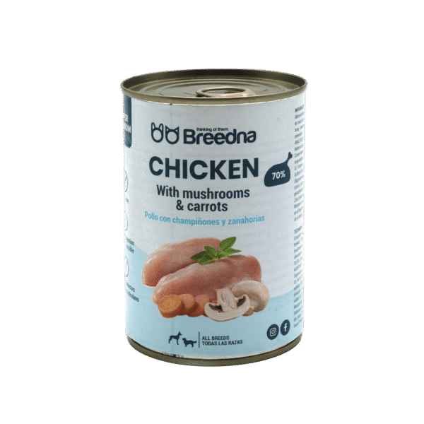 Puszka Breedna - mokra karma z kurczakiem 400g