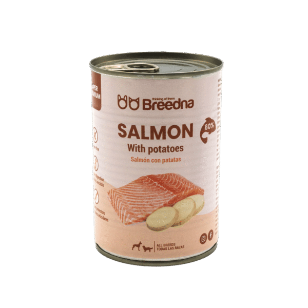 BREEDNA w PUSZCE Mokra karma z łososiem - 400g